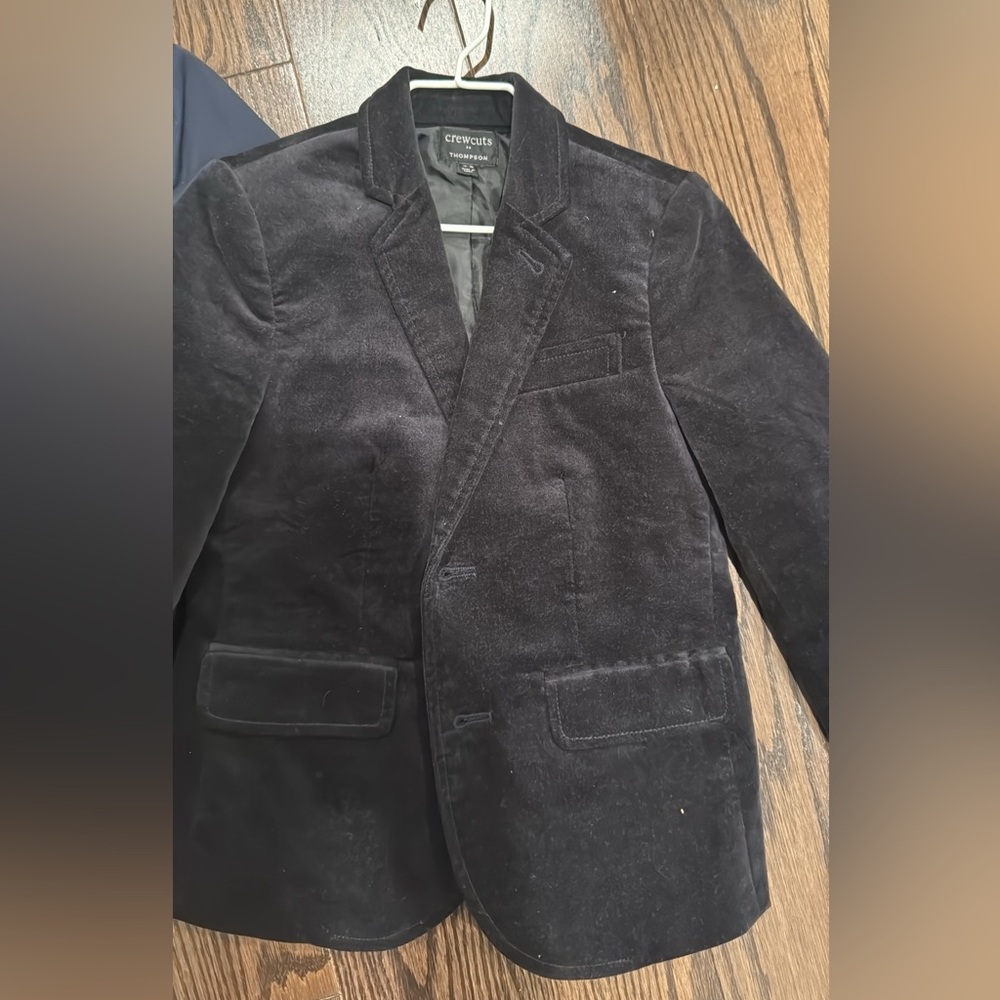 Black velvet blazer crewcuts